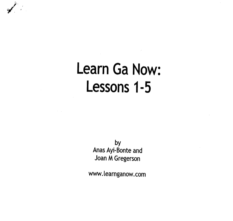 Learn Ga now